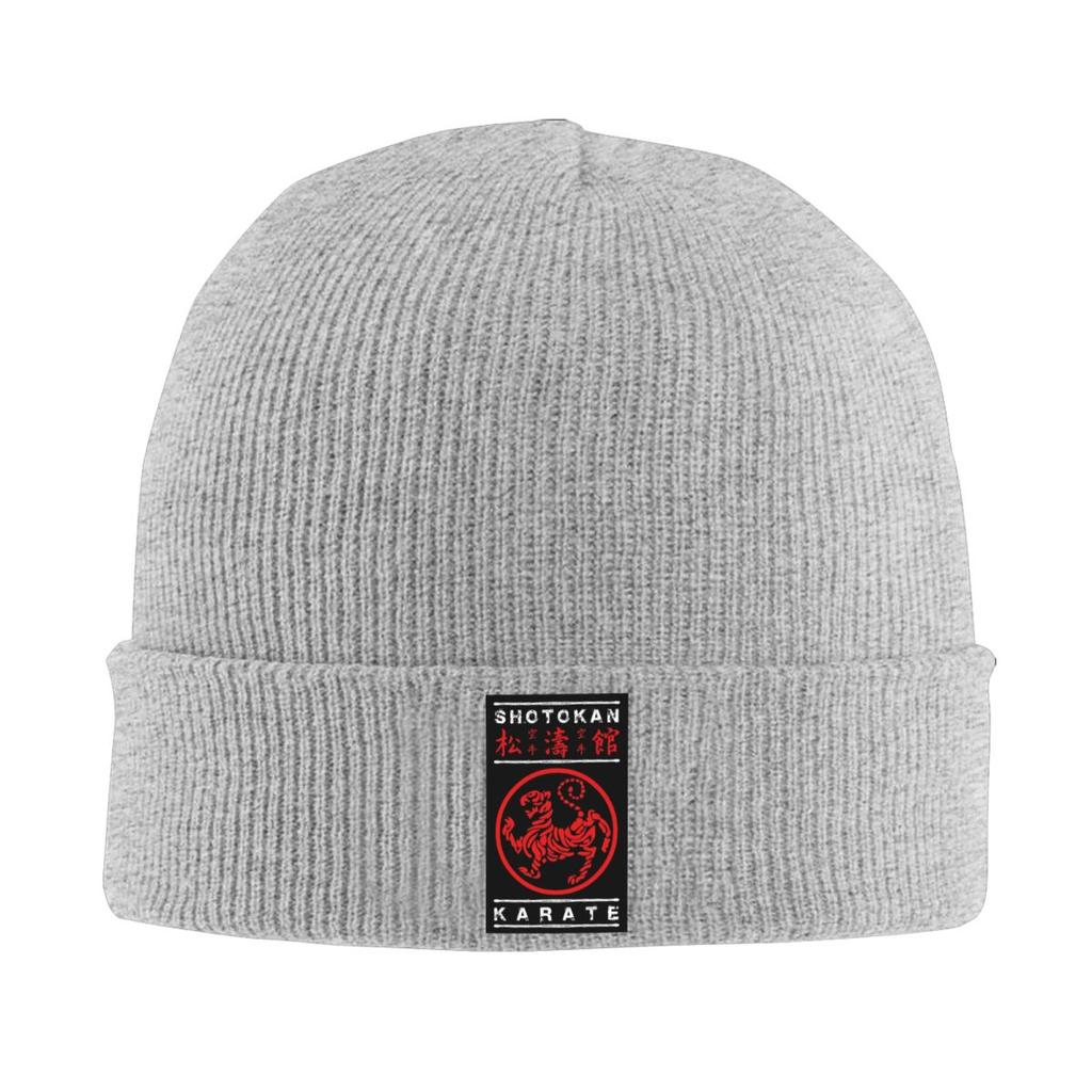 Shotokan Karate White Text Warm Knitted Cap Hip Hop Bonnet Hat Autumn Winter Outdoor Beanies Hats for Unisex Womenx Adult