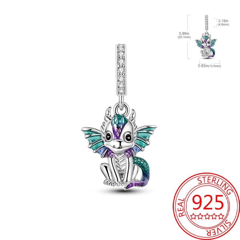 Copper Metal Charm Bead Component Bead Component Crown Lion Frog Charm Bead Component Compatible With Bracelet High Quality Fine Jewelry Authentic