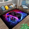 Gaming Controller Neon Design Carpet for Bedroom or Living Room Decor Suitable for Use As an Anti-slip for Living Room Bedroom Sofas