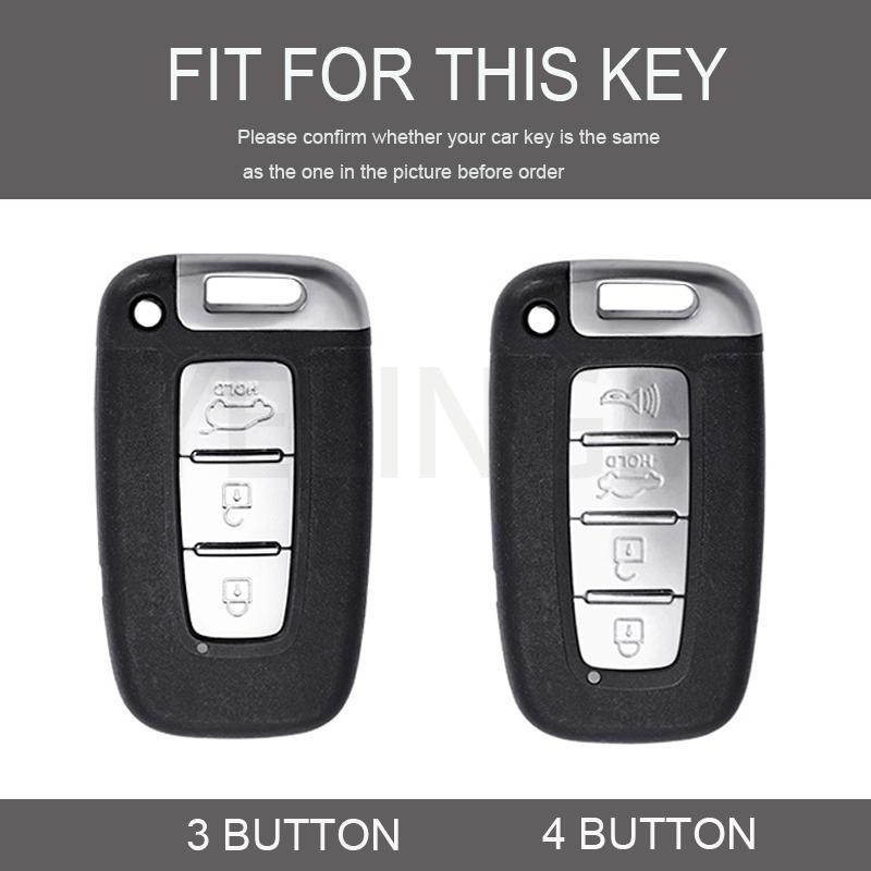 3 4 Button For Hyundai IX35 Elantra Sonata 8 9 For Kia Sportage K5 K2 Sorento Optima Forte 2011-2016 Smart Key Case Cover Fob