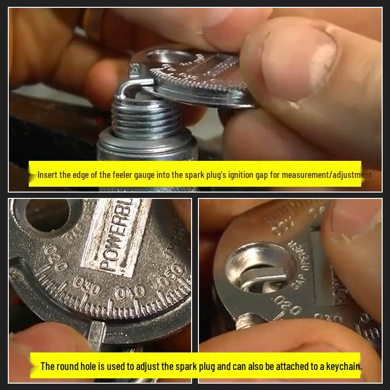 Round Coin Spark Plug Feeler Gauge for Measuring Spark Plug Gaps