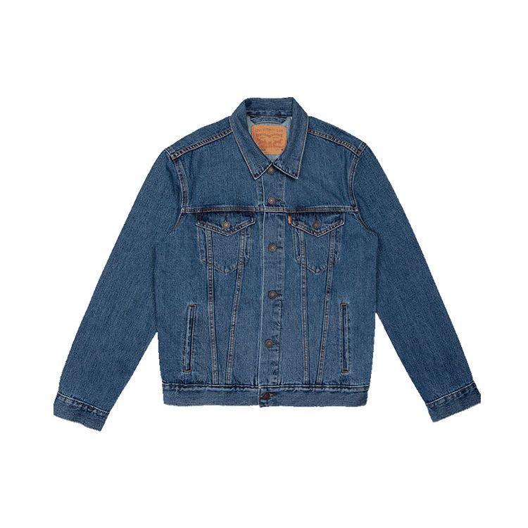 Levis Cotton Denim Jacket Unisex Outerwear Blue 72334-0130