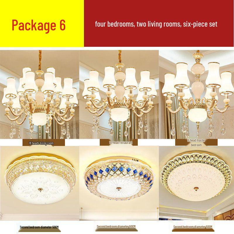 European Minimalist Crystal LED Chandelier for Living Room, Bedroom, Restaurant, or Villa Hall.