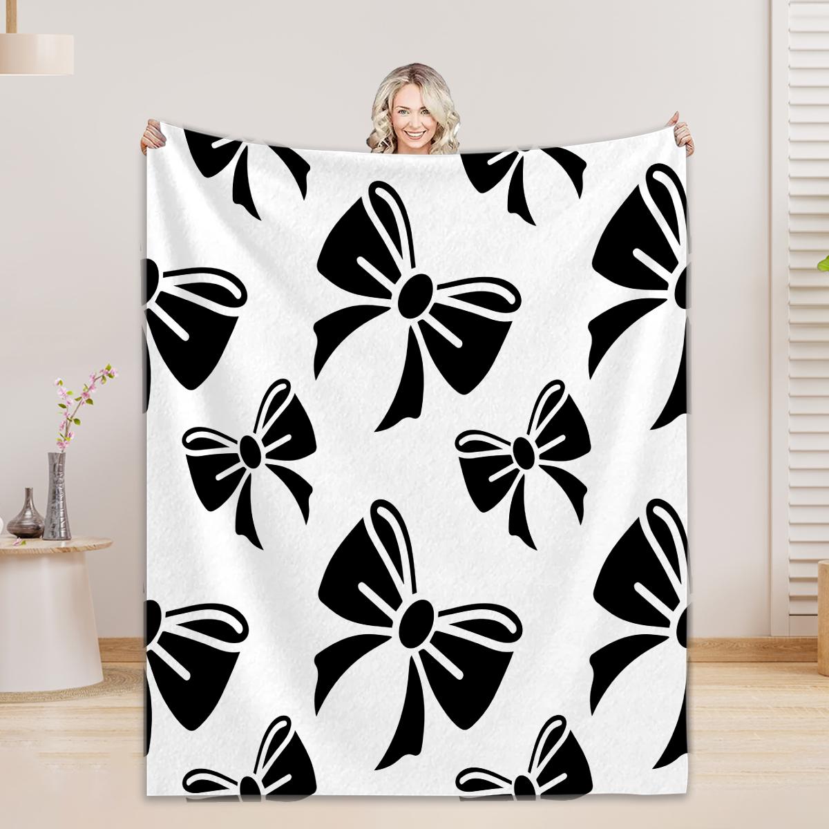 Bow Blanket Personalized Name Blanket for Personalized Blanket with Name Birthday Gift Personalized Flannel 75 x 100