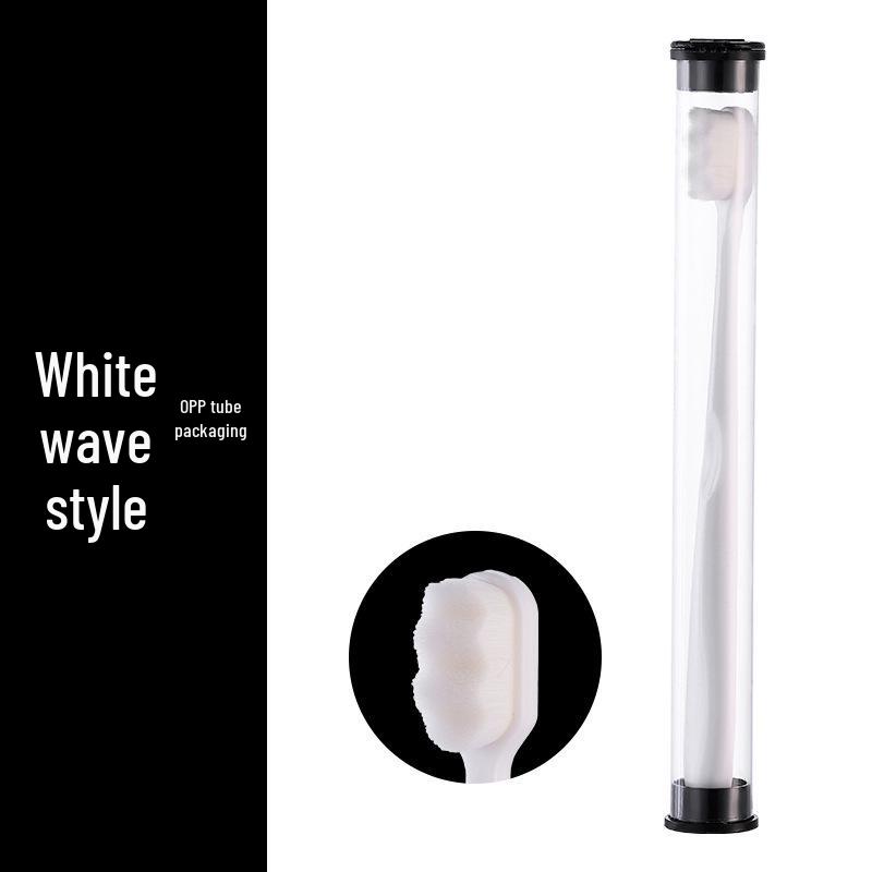 Ultra-Fine Encrypted Bristle Soft Toothbrush - Super Nano with 10,000 Individually Tubed Bristles for Gum Care