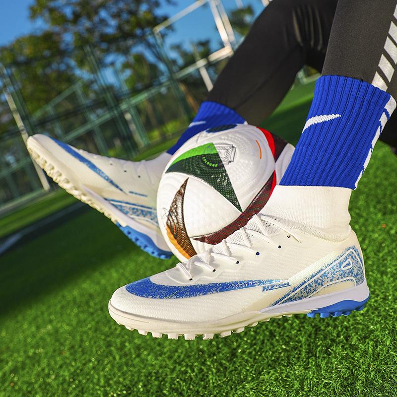 

Унисекс бутсы с высоким верхом и длинными шипами для искусственной травы, подходят для подростков и школьников. 40