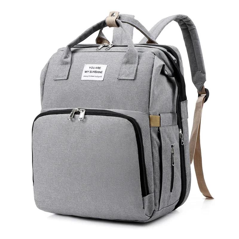 Mommy Diaper Bags Baby Bed Mother Large Capacity Nappy Milk Bottle Backpacks With Changing Mat Convenient Baby Nursing Bags