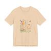 Wildflower Meadow Tee | Watercolor Flowers and Butterflies T-shirt