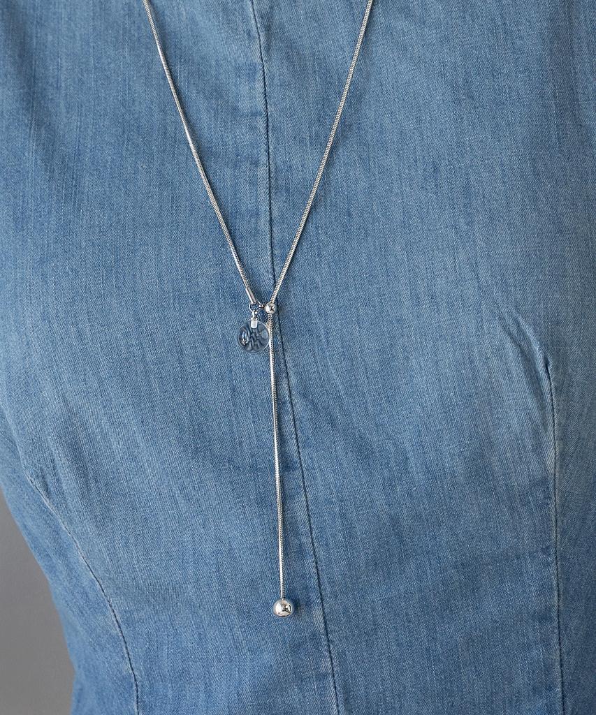 Tatiana Gem Point Y-Line Long Necklace Nz2492