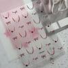 Nail Stickers Cute Bow Stars French Lace 3D Self-Adhesive DIY Nail Art Decals for Home Salon Manicure Beginners