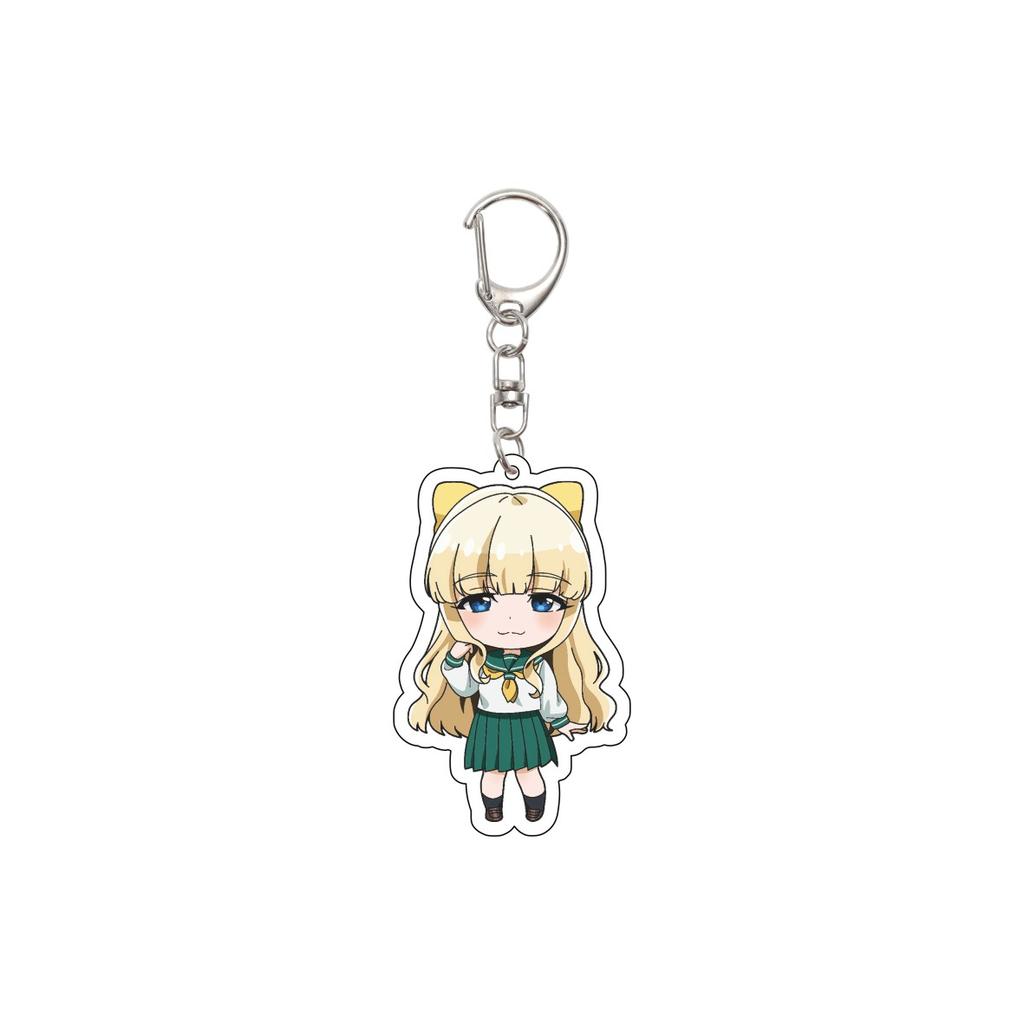 55MM Anime Gushing over Magical Girls Keychain Hiiragi Utena Key Chain Acrylic Model Plate Christmas Gifts