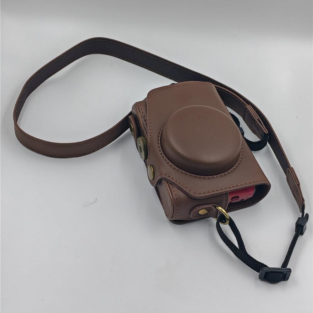 

SX740HS Чехол-сумка из ПУ кожи для камеры Canon SX740 HS SX730 SX730HS SX720 SX720HS Полная защита корпуса с ремешком