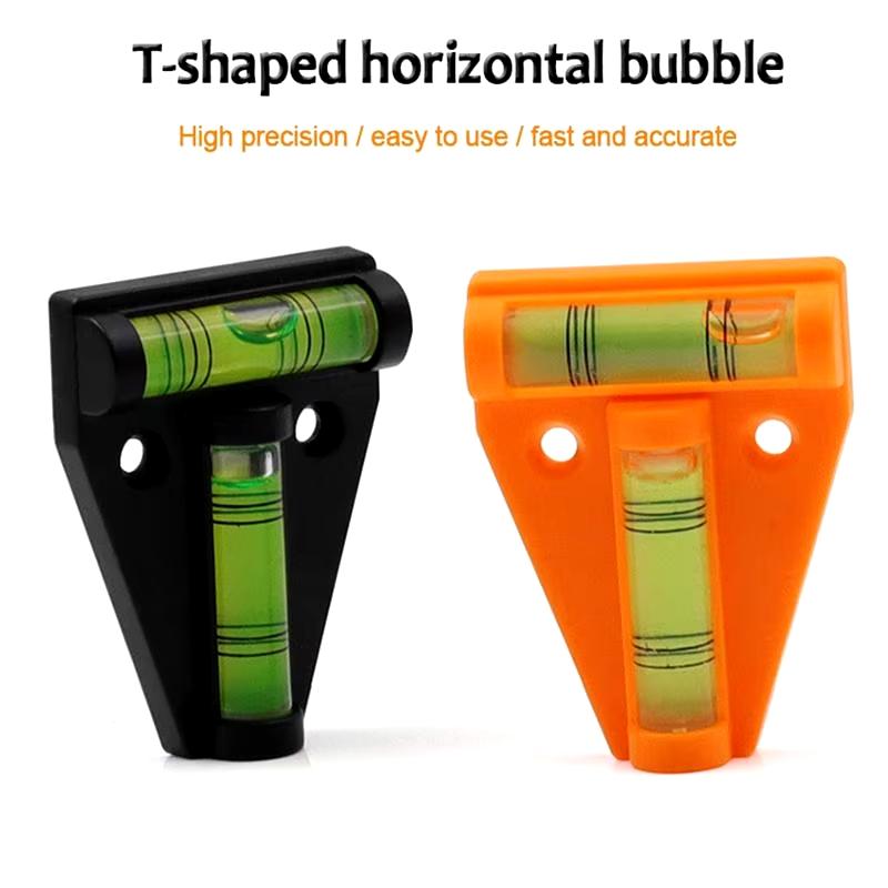 1pc Mini T Type Spirit Level Measurement Instrument Triangular Level T-type Spirit Bubble Shell Plastic Measuring Tools