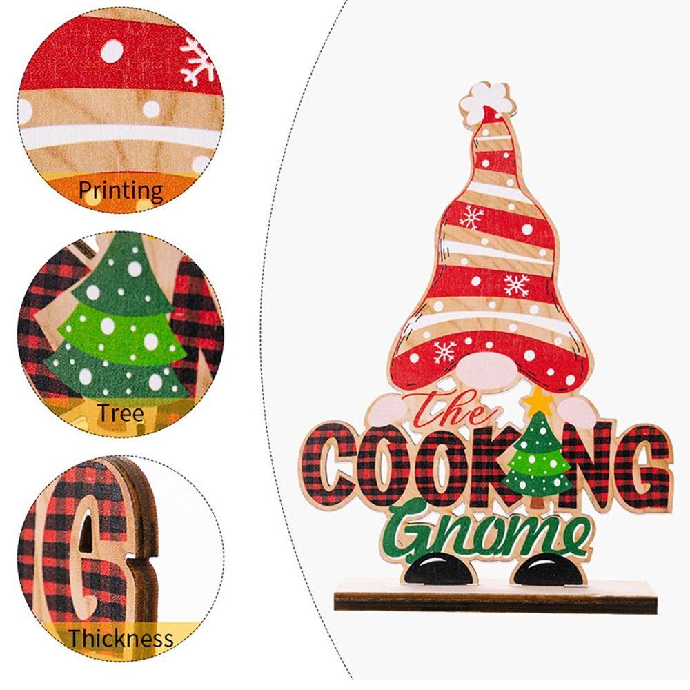 Handmade Wooden Dwarf Letters Plaque Funny Merry Christmas Decor  Holiday Wedding Party Decor