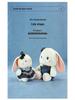 Original Cute Denim Rabbit Plush Toy with Lace Skirt - Perfect for Children's Birthday Gift and Decoration