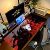 Comic Girl Mouse Pad Large Computer Office Game Table Mat Rubber AntiSlip Stitched Edge Keyboard Mats 90x40 Xxl Desk Pads