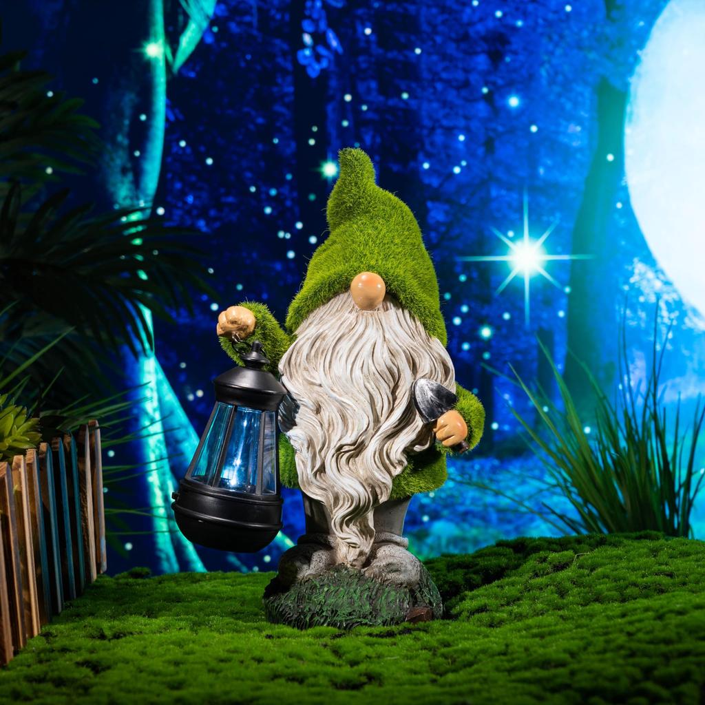 Valery Madelyn Solar Garden Earth Gardening Interior Garden Outdoor No Batteries 20cm Light, Outdoor, Waterproof, Gnome, Fairy, Accessory, Ornament,
