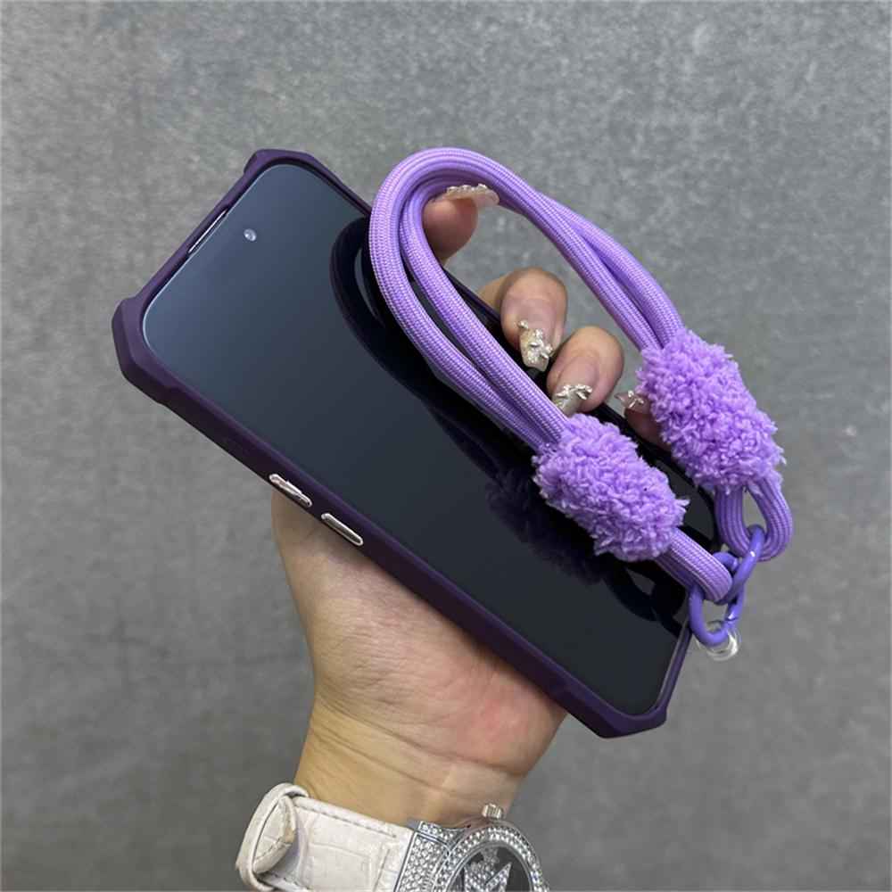 Air Bag Shockproof Magnetic For Magsafe Wireless Charging Wrist Strap Case For iPhone 16 11 12 13 14 15 Pro Max Plus Clear Cover