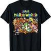 Super Mario World Retro Mapa Graficzny T-shirt T-shirt1
