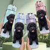1PC Black Labrador Puppy Dog Print 750ml Color Plastic Sports Water Bottle Leakproof Flip Straw Lid Suitable for Sports Office Home Use
