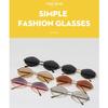 Women's sunglasses - unisex fashion polygonal metal sunglasses