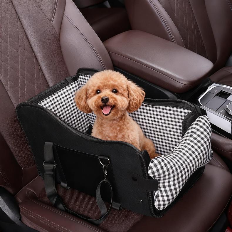 Portable Pet Car Bed & Safety Seat for Dogs and Cats