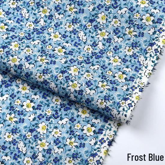 Pure Cotton Floral Poplin Fabric for Girls' Summer Dresses – Fresh Pastoral Print