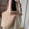 Borse di Paglia da Spiaggia Bohémien per Donna Borsa a Mano e Portamonete Grande Capacità Borsa a Shopper Intrecciata Borsa a Spalla da Viaggio Estiva