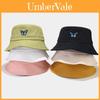 Cotton Embroidered Fisherman Hat For Men And Women With Wide Brim Sun Protection For Outdoor Activities