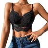European & American Style Lace Patchwork Camisole for Women - Hot Girl Bare Back Mesh Eyelash 8834