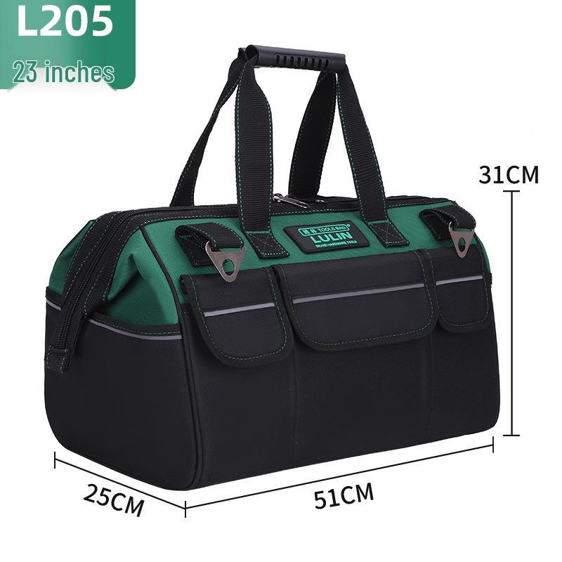Green Forest Large Multi-functional Tool Bag – Oxford Cloth Electrician and Repair Storage Pouch
