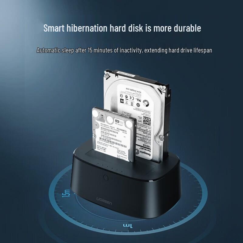 UGREEN Type-C Dual Bay SATA Hard Drive Enclosure Dock