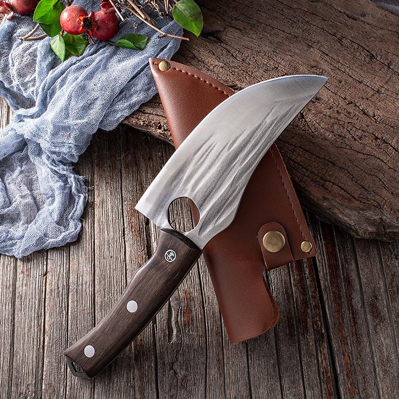 Handmade Forged Kitchen Knife Meat Chopping Cleaver Stainless Steel Chef Knives Boning Fish Butcher Knife