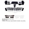 Sports Face Protection Cover Nose Guard High Strength Impact Resistant Transparent Basketball Football Training Face Shield Cover