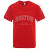 Original Boston Est.98 Street Monogram Print Casual Wear Fashion Funny Breathable 100% Cotton Spring Summer 2024 T-Shirt