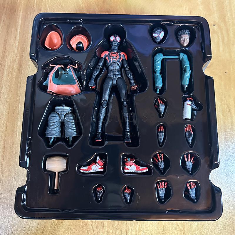 Sentinel Sv Action Miles Morales Action Figure Model Spider Into the Spider-Verse Peter Parker Figurine Toy
