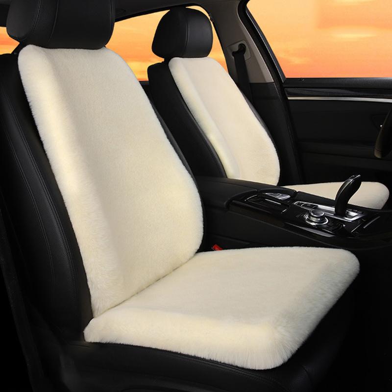 New Winter Car Plush Seat Cushion Heart Shaped Head Pillow Neck Pillow Waist Support Cushion Thickened Warm Universal Seat Cover