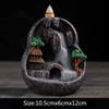 Resin Scenery Waterfall Backflow Incense Burner Landscape Home office Tea House Decorate