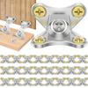 12 STÜCKE Eckverbinder-Halterungen Schmetterlings-Kombinations-Eckwinkel L-Form-Halterung Stützverbinder Halter Kombinierter Typ