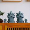 Artwork Awakening Lion Ornament Artificial Stone Lion Mascot Statue  Tea Pet