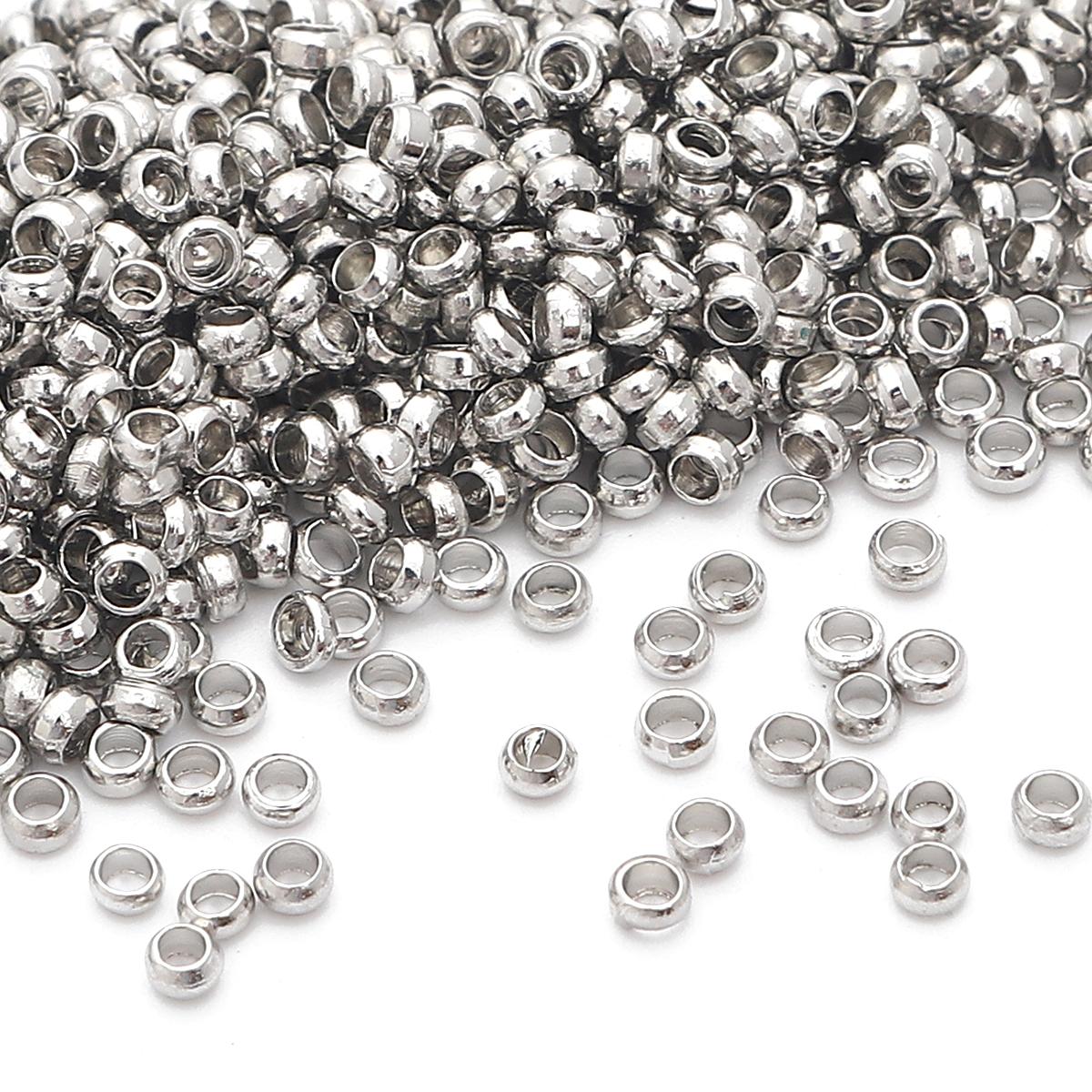 

100 шт./пакет медные бусины для ювелирных изделий ручной работы DIY 2.5x2mm*100pcs