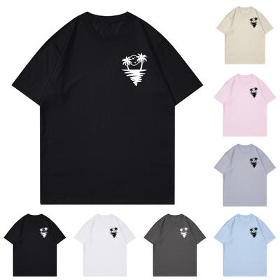 Unisex T-shirt Casual Loose Top Comfortable Round Neck T-shirt
