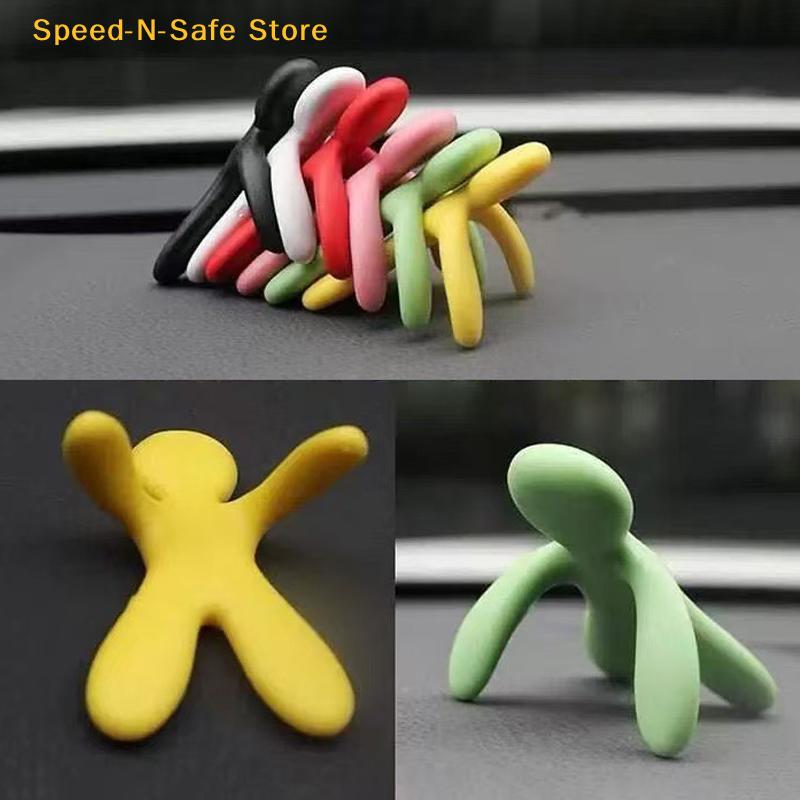 Creative Car Air Vent Aromatherapy Clip with Elf Design Plastic Fragrance Freshener for Auto Interior Decoration