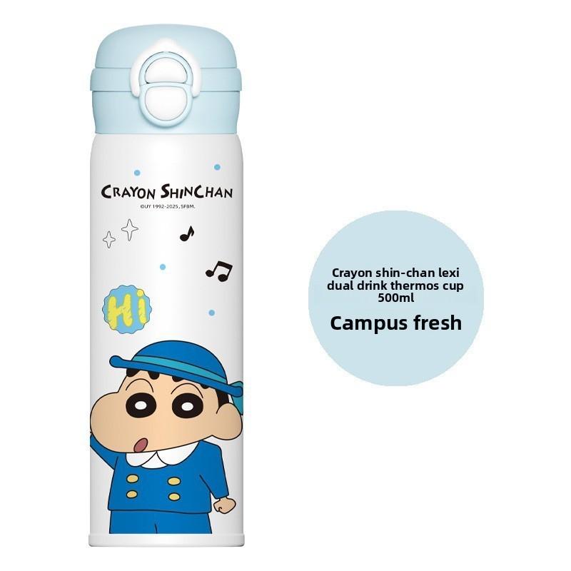 Mickey Mouse Kids Insulated Water Bottle With Straw Lock For School Portable Drinkware