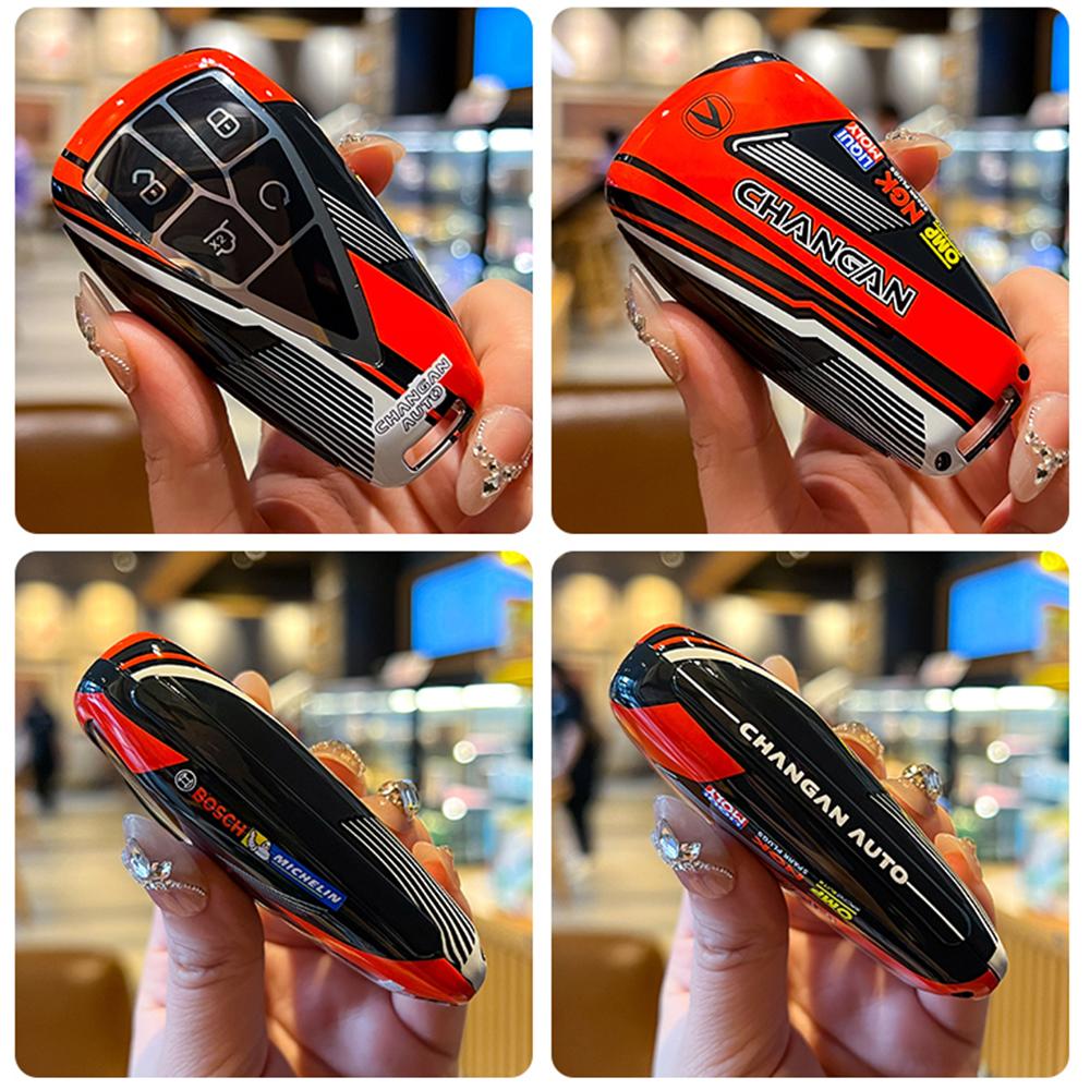 New Car Key Case Cover For Changan Cs35Plus Cs35 Plus Cs55 Plus Cs75 Plus Eado Uni-T Uni K Oushang X5 X7 Ev