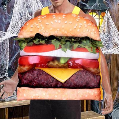 Food Hamburger Costume Fancy Dress Cosplay Party Accessories for Parties Holiday Decoration