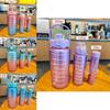 High Quality Sealed Leak-proof Plastic Cup Set With Straw And Bouncing Lid