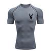Abstract Print Men's Sports T-Shirt Training Fitness Compression Workout T-Shirt T-Shirt for Men