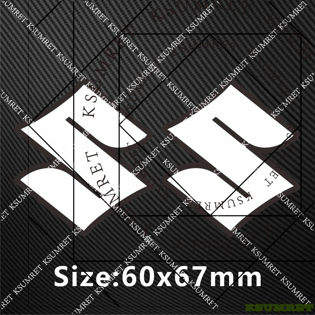 Vinyl For Suzuki Motorcycle Sticker Helmet S Logo Decal Kit белый