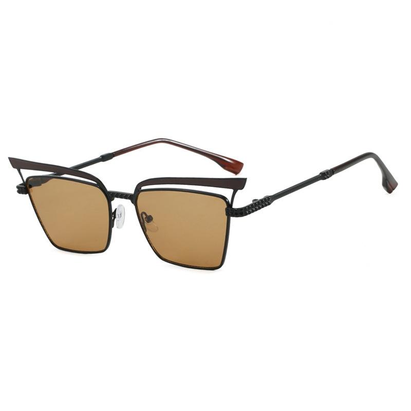 New Luxury Gradient Cat Eye Women Sunglasses  Retro Brand Personality Hollow Design Trendy Casual Men Sun Glasses Uv400